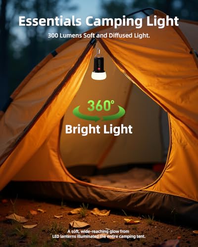 EZVALO LED Rechargeable Camping Lantern, 6000mAh Emergency - Image 3