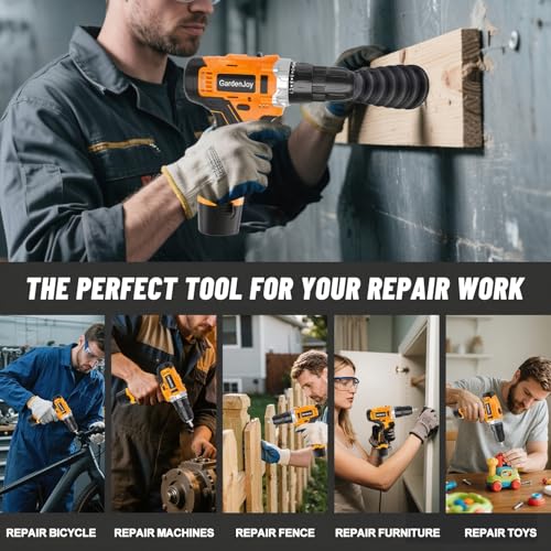 12V Cordless Electric Drill Driver Set, Powerful - Image 8