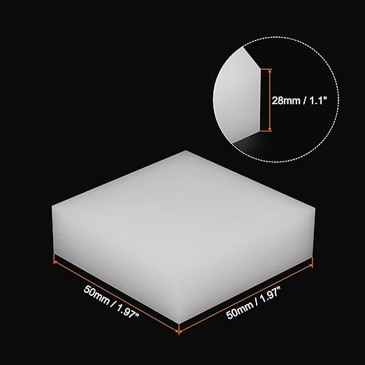 HARFINGTON 2pcs Anti Vibration Pads 2" x 2" x 1.1" Silicone Rubber Vibration Isolation Pads Damping Furniture Pads Mat Block for Washing Machine Dryer Air Conditioner Compressor Treadmill