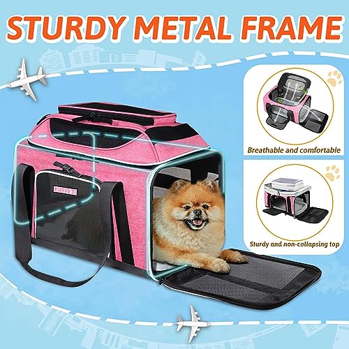 Top-Expandable Small Pet Carrier 18"x11"x11" Airline Approved - Image 7
