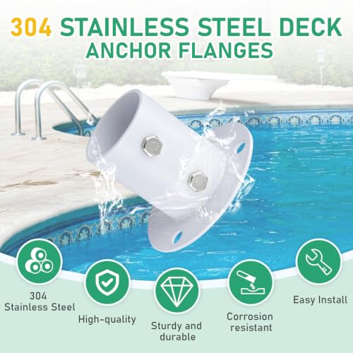 304 Stainless Steel Deck Anchor Flange(White),Suitable - Image 7