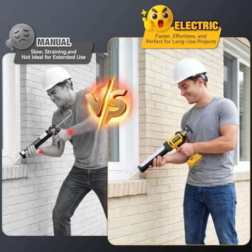 Electric Caulking Gun Compatible with Dewalt 20V Max | Home Repair - Image 4