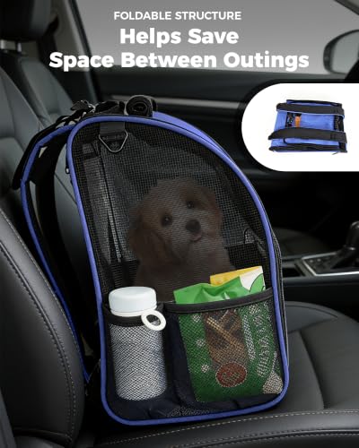 Outdoor Pet Backpack for Cats & Small Dogs, Hiking Travel, Blue - Image 8