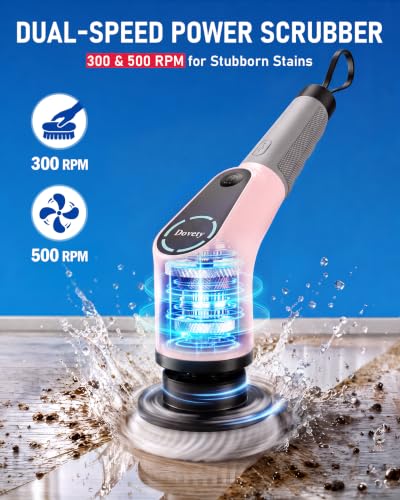 Dovety Electric Spin Scrubber, Extendable Handle - Image 3