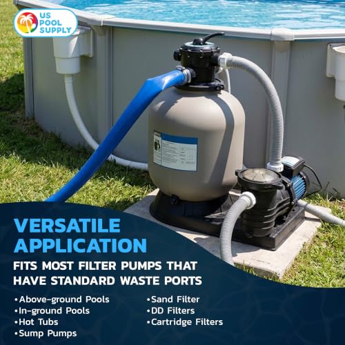 U.S. Pool Supply Pool Backwash Hose 1.5" x 100', PVC Discharge - Image 6