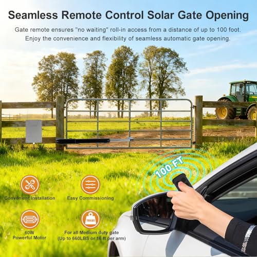 C025 Smart Automatic Gate Opener Kit, App Compatible Single Swing - Image 4