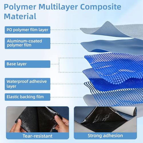 MYOYAY Self-Adhesive Waterproofing Roofing Roll,39in X | Home Repair - Image 6