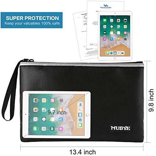 Fireproof Waterproof Money Document Bag, 1Pack 13.4"x9.8" - Image 4