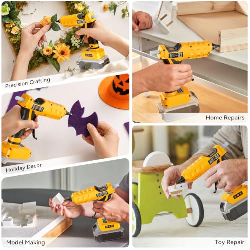 Cordless Hot Glue Gun Digital 100-200°C Temperature Adjustable - Image 8