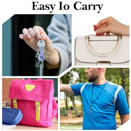 140 Pcs Emergency Whistles with Keychains, 108db Survival Whistle - Image 6
