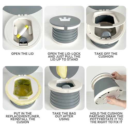 Portable Foldable Toddler Travel Potty - Medium Potty - Image 5