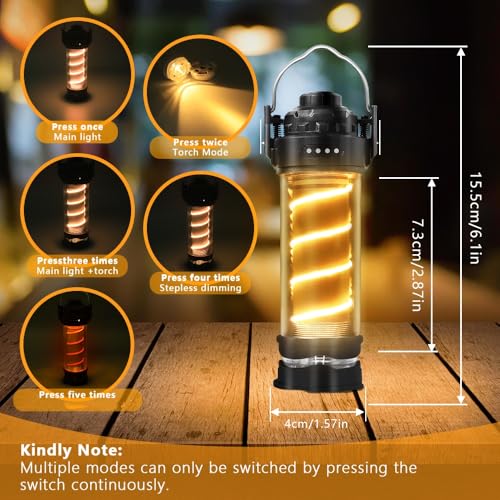 Camping Lantern Rechargeable, Lanterns for Power outages - Image 3