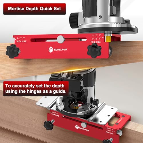 Door Hinge Jig, Door Hinge Template Kit for Router - Image 5