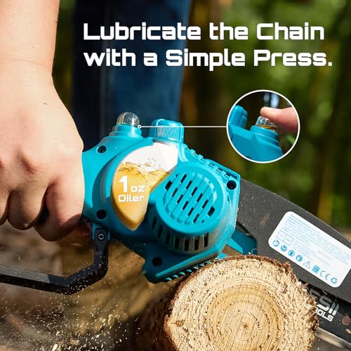 SEESII 6 Inch Mini Electric Chainsaw Cordless Battery Powered - Image 7