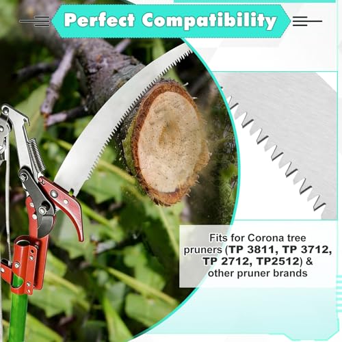 12"Pole Pruner Saw Blade Replacement 3-Sided Sharpened - Image 6