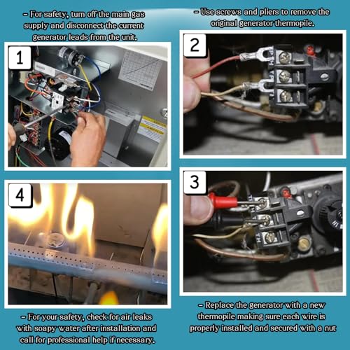 3-Pack Q313A Thermopile 750mv 24 Inch for Gas Fireplace Water - Image 7