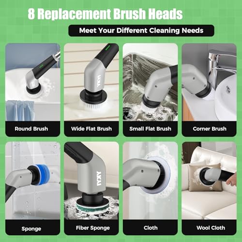 YKYI Electric Spin Scrubber, Cordless Power Cleaning Brush - Image 7