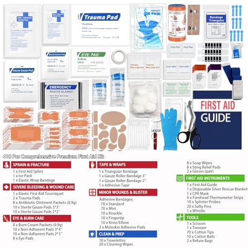 418-Piece First Aid Kit for Home, Travel - Image 4