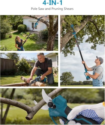 4-in-1 Pole Saw and Pruning Shears for Pruning Branches - Image 3