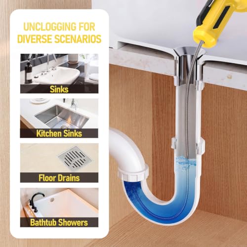 Cordless Drain Auger Compatible with Dewalt 20V Battery (No - Image 3