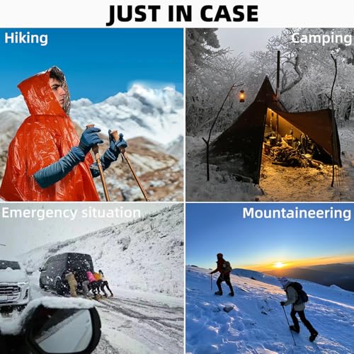 Thickened Emergency Rain Poncho, Thermal Poncho Survival - Image 8
