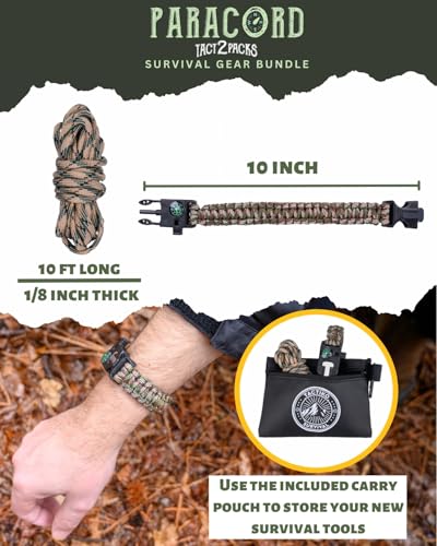 Tactiko Tactical Bracelet & 10' Paracord | Compass, Mini - Image 4