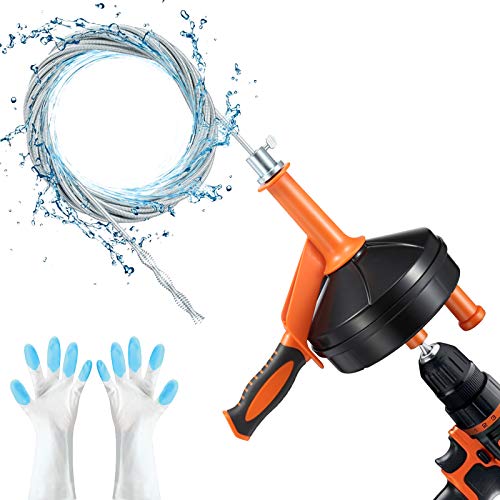Drain Auger, Clog Remover with Drill Adapter - Image 2