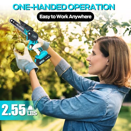 Mini Chainsaw 6 Inch Cordless, Battery Powered Electric - Image 3