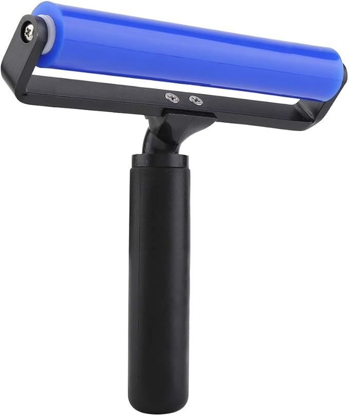 Silicone Manual Roller Anti Static Cleaner Tool, Under The Action of Static Electricity, Small Impurities Will be Adsorbed on The Drum