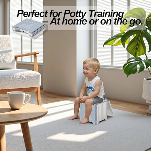 9.1" Foldable Travel Potty - Compact Collapsible Portable - Image 4