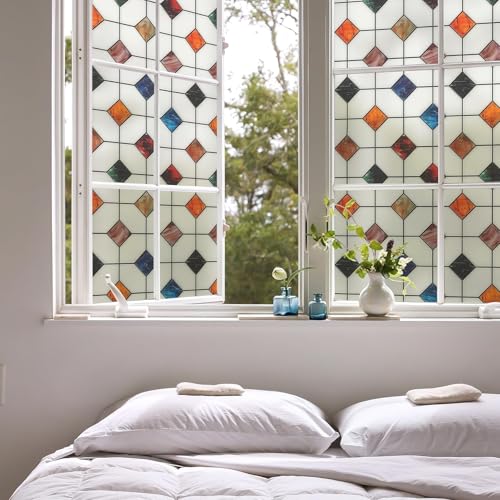 DKTIE Window Privacy Film Frosted Glass Static Cling 23.6in X - Image 6
