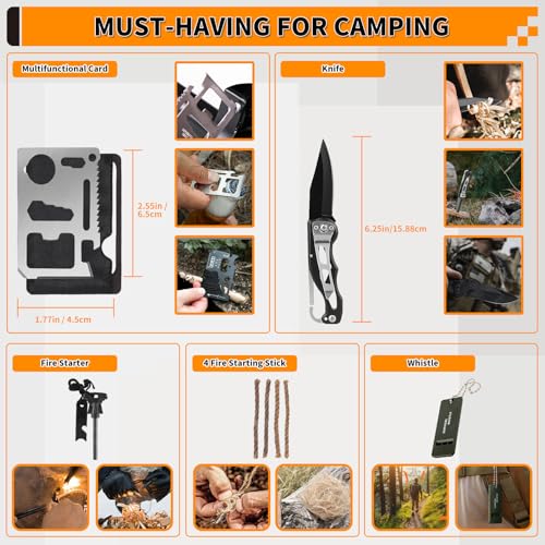 Survival Kit, Gifts for Men Women Teen Boys - Image 6