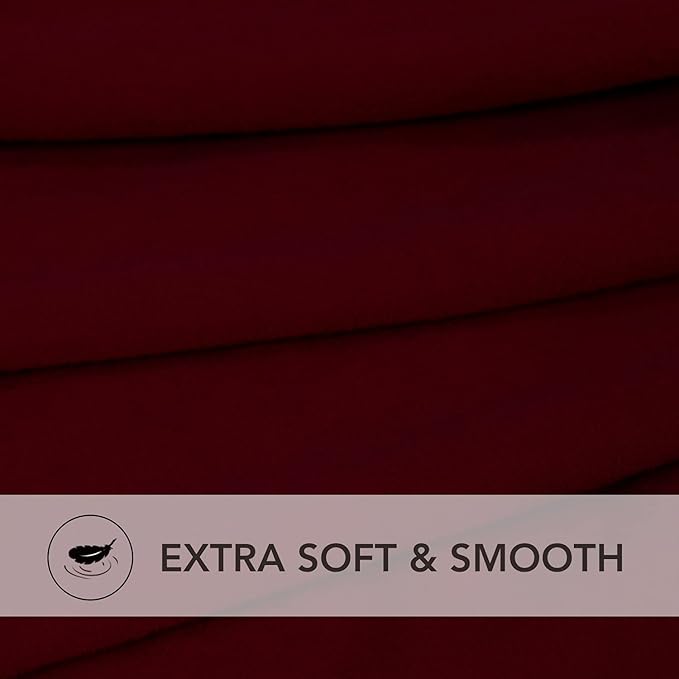PureFit Super Stretch Sectional Couch Covers - 2 pcs Spandex Non Slip Sofa Covers with Elastic Bottom for L Shape Sectional Sofa Couch, Great for Kids & Pets (3 Seat Sofa + 2 Seat Chaise, Wine)