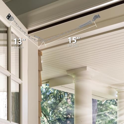 Storm Door Chain Screen Door Spring Closer 2 Pack Prevent Storm - Image 3
