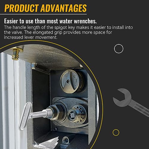 Dreyoo 3/8'' Hydrant Key Compatible with Zurn | Home Repair - Image 6