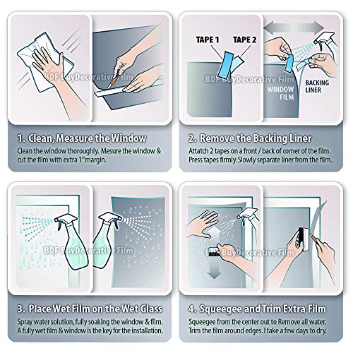 BDF S8MC Window Film Security and Safety 8 Mil Clear - 12in X - Image 7
