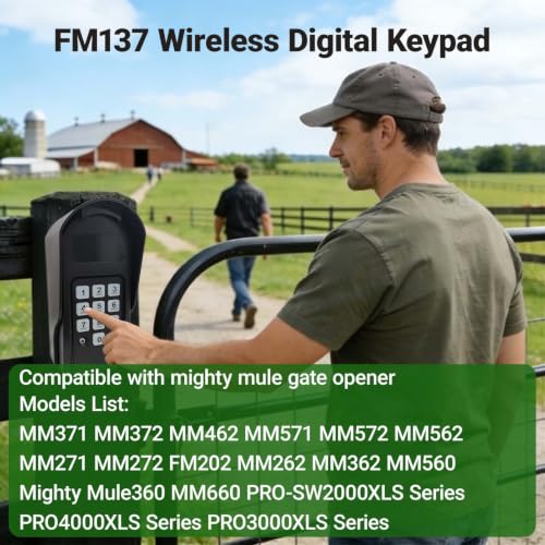 Wireless Digital Keypad FM137 for Mighty Mule Gate Opener, Gate - Image 3