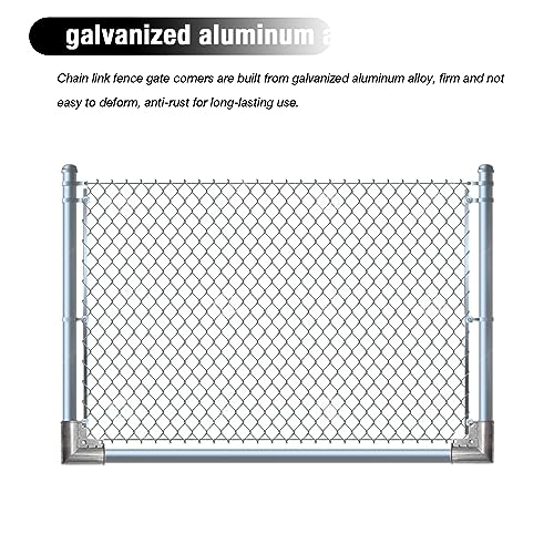 MDEOOSKY 4pcs Chain Link Fence Gate Corners Chain Link - Image 7