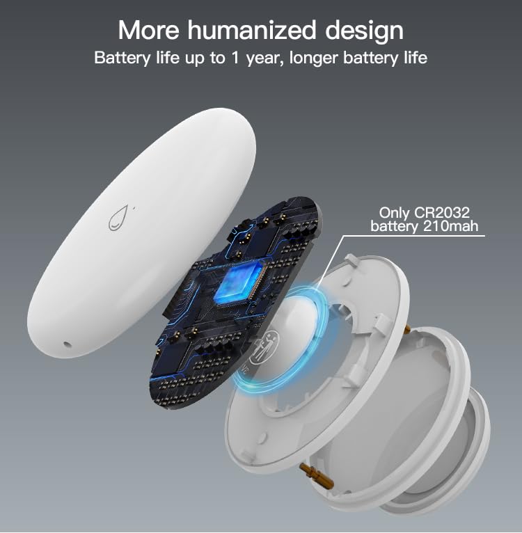Tuya ZigBee Smart Water Leak Sensor with Built-in Alarm - Image 6