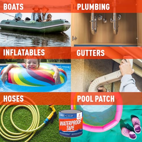 Firebelly Clear Waterproof Tape for Leaks, Pool Patch - Image 6