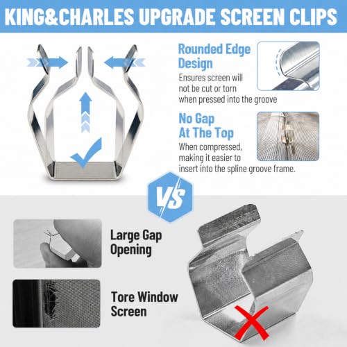 King&Charles Window Screen Replacement, 6in1 Window Screen - Image 6