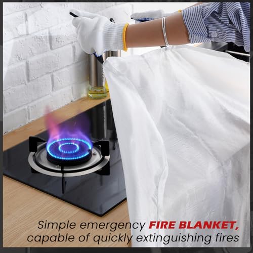 Copkim 6 Sets Emergency Fire Blanket for Home Fire Suppression - Image 6