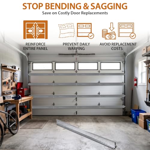 16FT Garage Door Strut, Heavy Duty Steel Reinforcement Brace - Image 4
