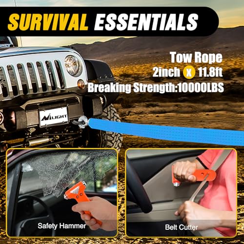 Nilight Car Emergency Kit with Jumper Cable, First Aid Kit - Image 6