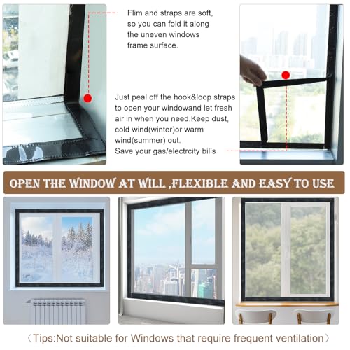 Window Insulation Kit for Winter Adjustable Plastic - Image 7