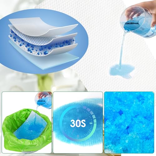 Commode Liners with Absorbent Pads,Universal Fit | Bathroom Essentials - Image 5