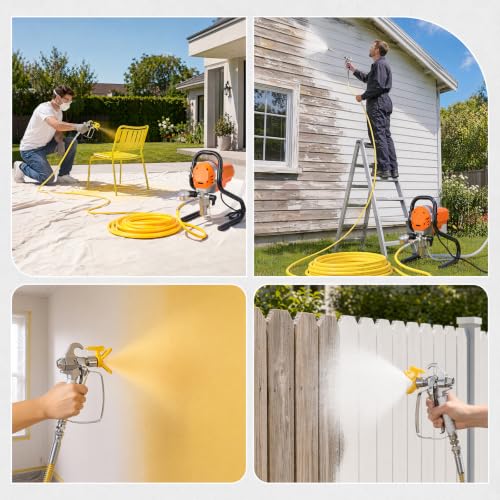 1200W Airless Paint Sprayer, 3000PSI High Efficiency | Home Repair - Image 7