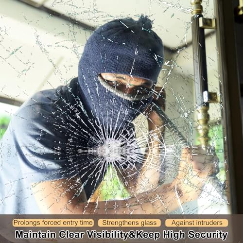 Window Security Film 23.6in X 19.7ft, Shackcom Tempered | Home Repair - Image 4