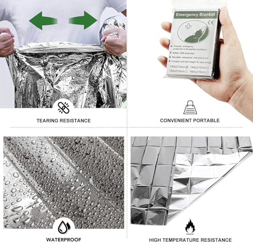 Emergency Myla Thermal Blanket Space Blanket Foil Blanket - Image 6
