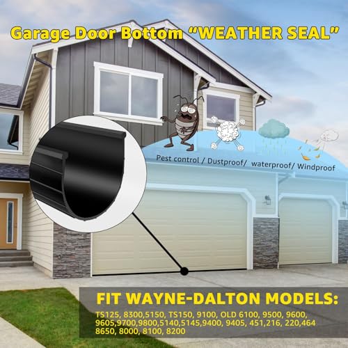 for Wayne Dalton Garage Door Bottom Weather Seal 154448 | Home Repair - Image 5